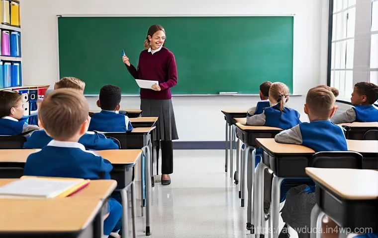 전인적 교육 접근과 인성 교육의 통합 - **Prompt:** A split image contrasting two classroom scenes. On the left, a traditional classroom wit...